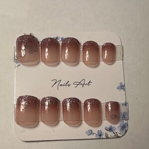 Press-On24 pcs Glitter Ombre Nails